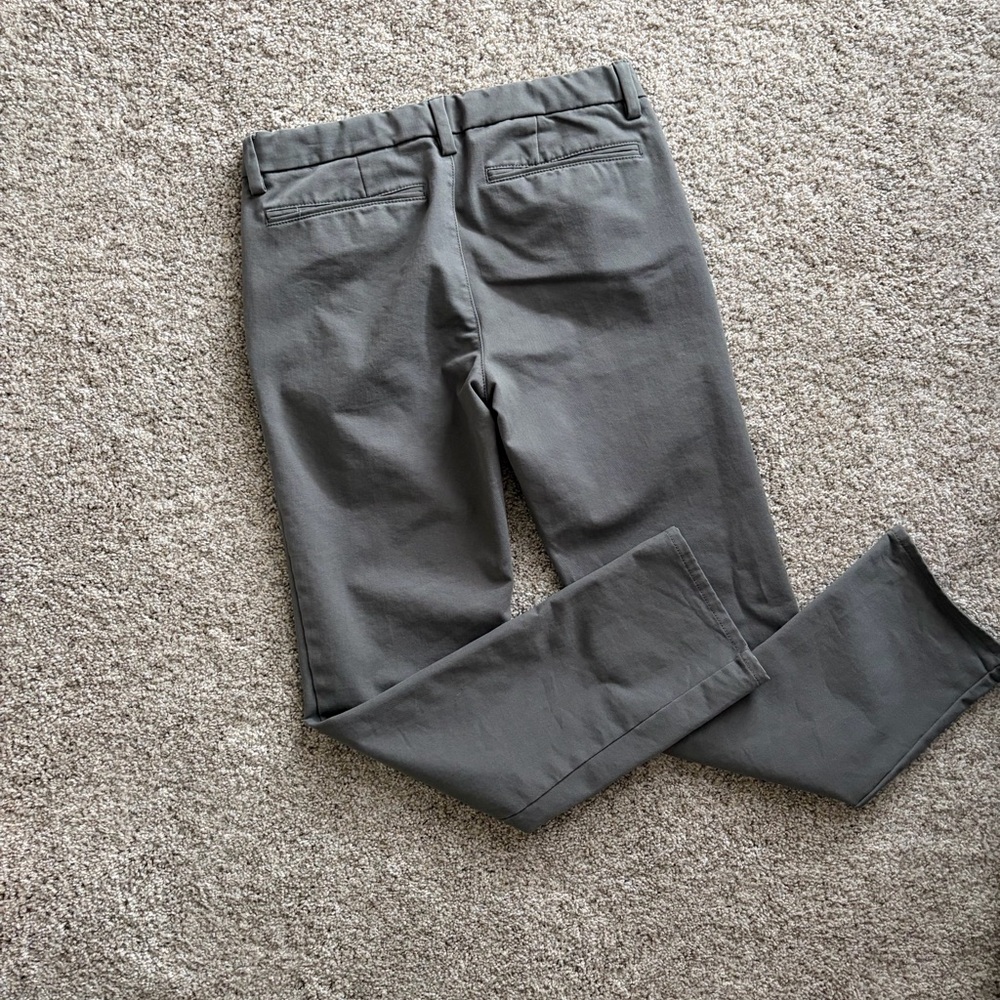 Gap kids husky 16 slim fit style khakis, gray - Picture 3 of 4